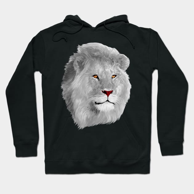 White lion Hoodie by Dezigner007